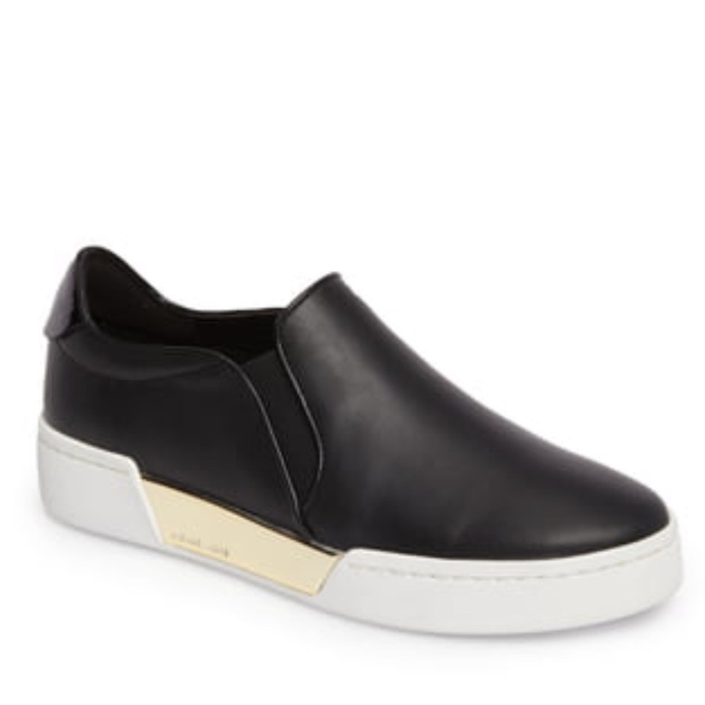 MICHAEL KORS BLACK SLIP ON SNEAKER